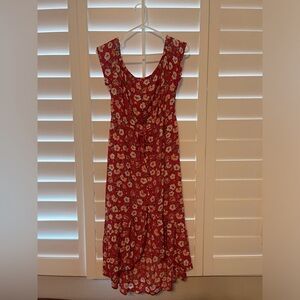 Indigo Rose beautiful red floral dress. Size Medium which fits like a 6-8.